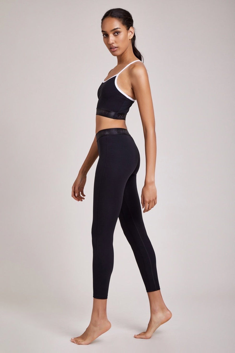 Dakota Crop - Black/White