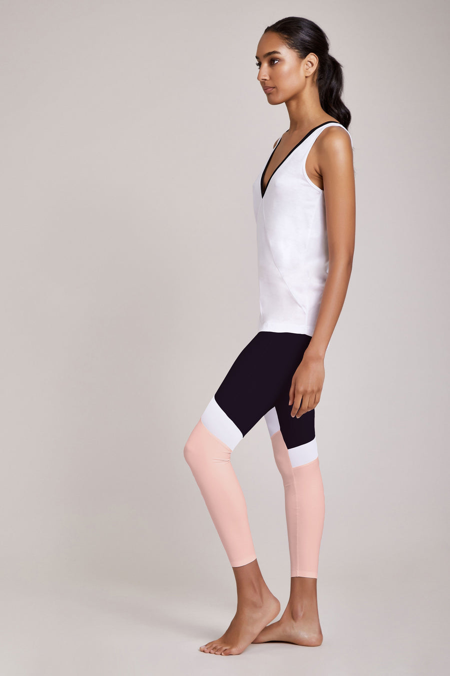 Leah Tank - White/Black