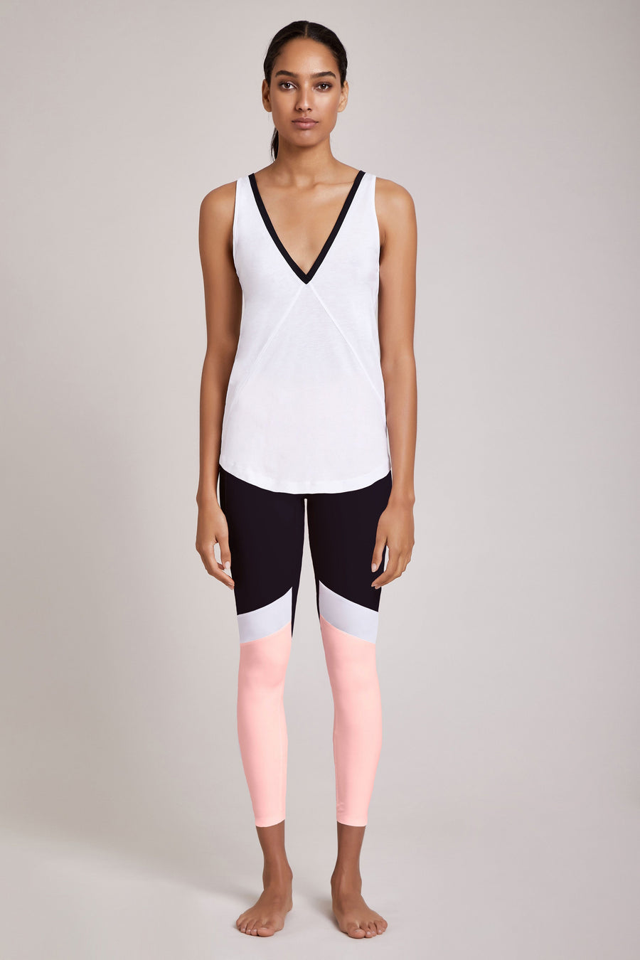 Leah Tank - White/Black