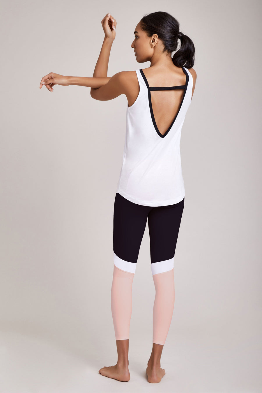 Leah Tank - White/Black