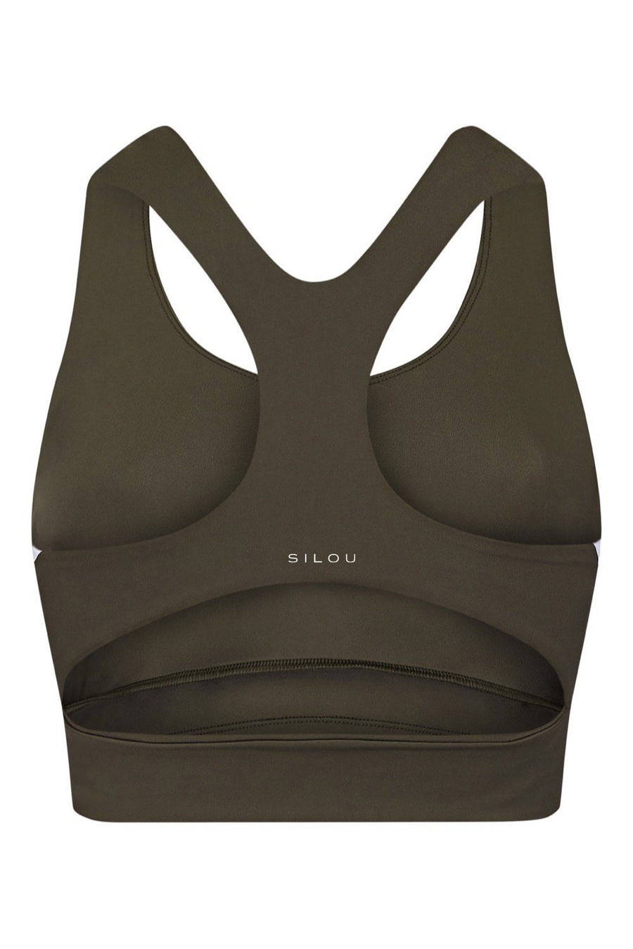 Tara Crop - Olive / White